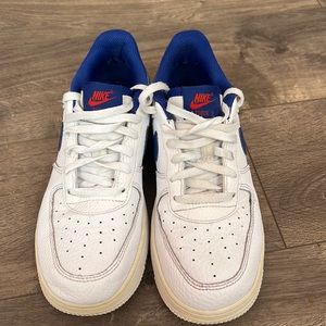 Kids Nike Air Force 1 white and blue size 2.5